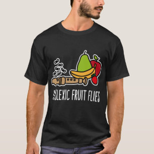 Dyslexische fruitvliegen - Grappige dyslexie en be T-shirt