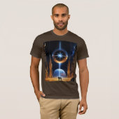 Dyson StarGate - Futuristische kosmische structuur T-shirt (Voorkant volledig)