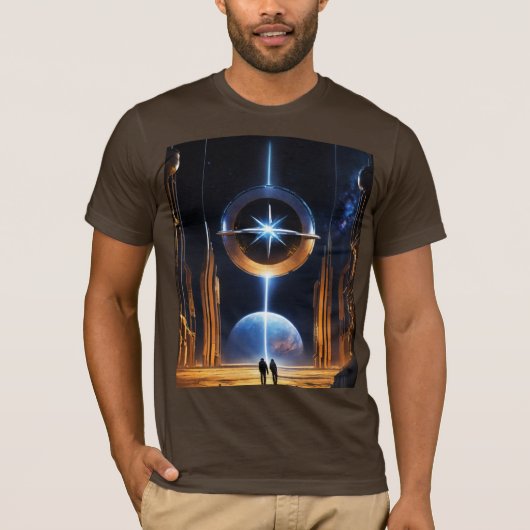 Dyson StarGate - Futuristische kosmische structuur T-shirt (Voorkant)
