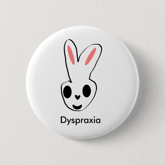 Dyspraxia Ronde Button 5,7 Cm (Voorkant)