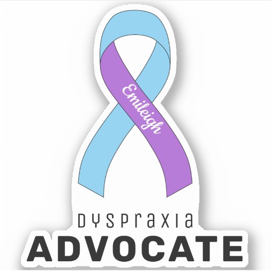 Dyspraxie Advocate vinylsticker Sticker (Voorkant)