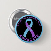 Dyspraxie Bewustheid Advocate zwarte Button (Voorkant /achterkant)