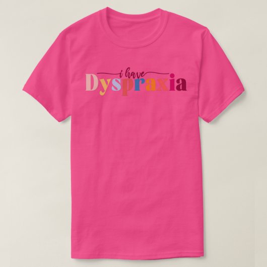 Dyspraxie T-shirt (Design voorkant)