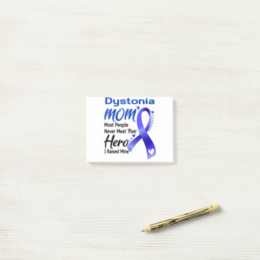 Dystonia Awareness Month Ribbon Gifts Post-it® Notes (Op bureau)