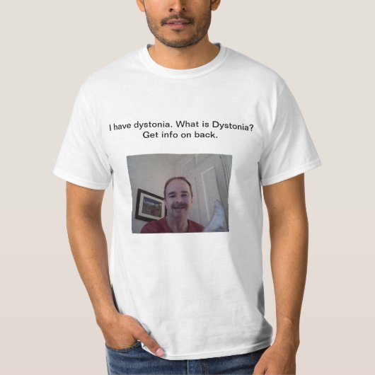 Dystonie bewustwording t-shirt (Voorkant)