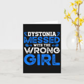 Dystonie Bewustzijn Dystonie verprutst met het ver Kaart (Gele Bloem)