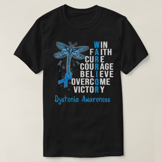 Dystonie Warrior Dystonie T-shirt (Design voorkant)