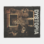Dystopia - Techno-Dystopian Streetwear Design Fleece Deken (Voorkant (Horizontaal))