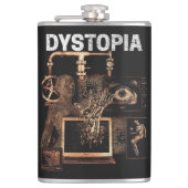 Dystopia - Techno-Dystopian Streetwear Design Heupfles (Voorkant)