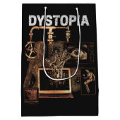 Dystopia - Techno-Dystopian Streetwear Design Medium Cadeauzakje (Achterkant)