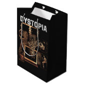 Dystopia - Techno-Dystopian Streetwear Design Medium Cadeauzakje (Achterkant Gekanteld)