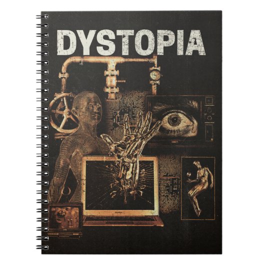 Dystopia - Techno-Dystopian Streetwear Design Notitieboek (Voorkant)
