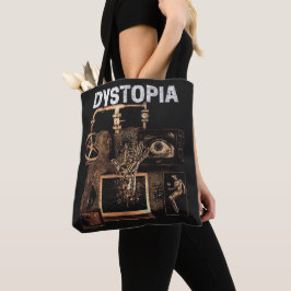 Dystopia - Techno-Dystopian Streetwear Design Tote Bag