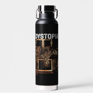 Dystopia - Techno-Dystopian Streetwear Design Waterfles