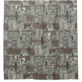 dystopiale sleepkrab douchegordijn (Voorkant)