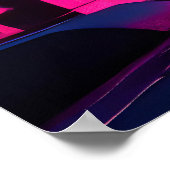 Dystopian Cyberpunk Neon City Obey Sci-Fi Poster (Hoek)