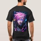 Dystopian Cyberpunk Sci-Fi Future Street Punk 01 T-shirt (Achterkant)