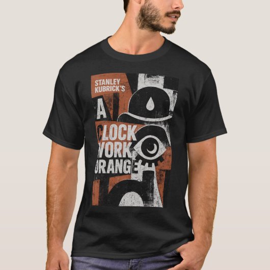 Dystopian Droog: Retro Future Abstract T-shirt (Voorkant)