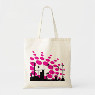 Dystopian landschap tote bag