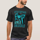 DYSTOPIAN LEVELS ONLOCKED, Video Gaming, Formidabl T-shirt (Voorkant)