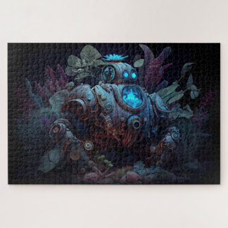 Dystopian Robot & Planten Legpuzzel