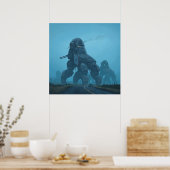 Dystopian War Machine Simon Stalenhag Poster (Keuken)