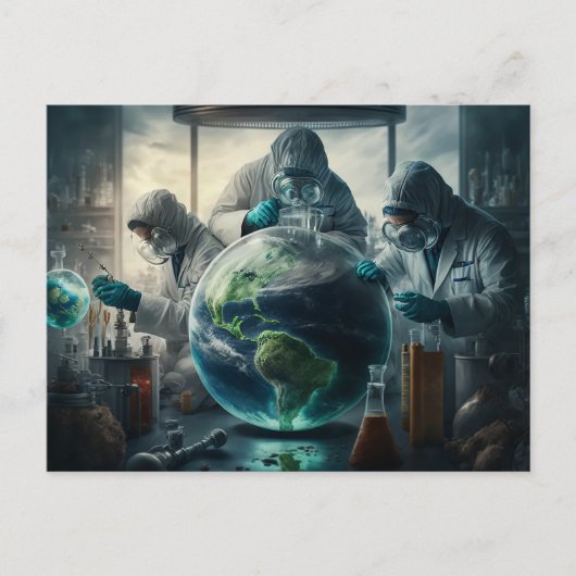 Dystopian World Experiment - Concept Art - Fantasy Briefkaart (Voorkant)