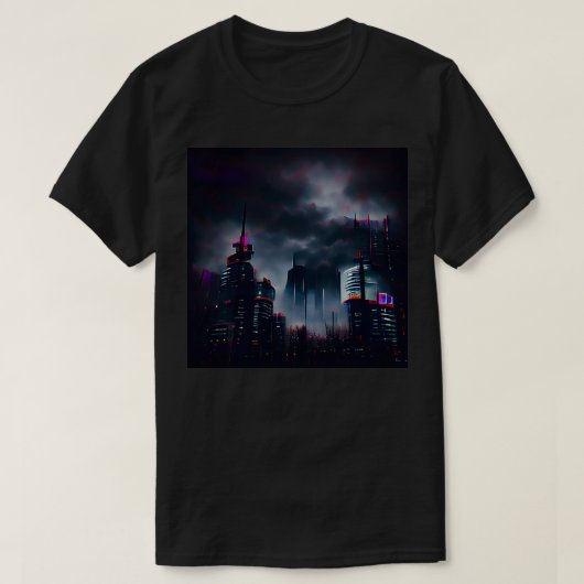 Dystopie van de realiteit Digitale kunst gemaakt d T-shirt (Design voorkant)