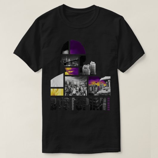 Dystopisch Abstract T-shirt (Design voorkant)