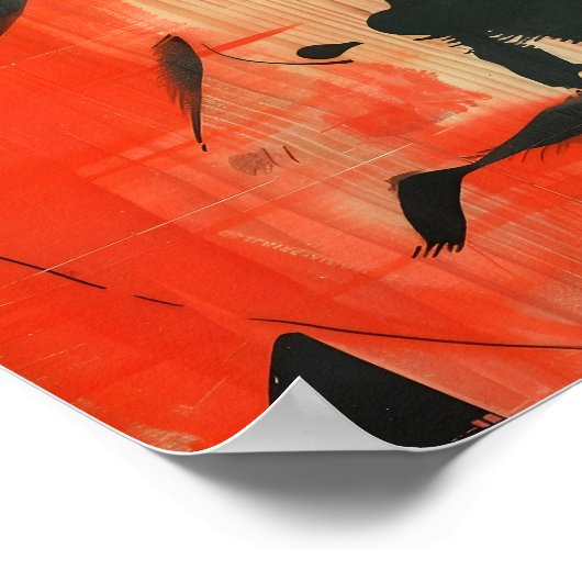 Dystopisch robotisch oog poster (Hoek)