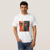 Dystopisch robotisch oog t-shirt (Voorkant volledig)
