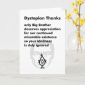 Dystopische Bedankt - Een leuk dankgedicht Kaart (Gele Bloem)