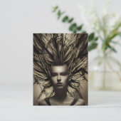 Dystopische etherische surrealistische Abstracte v Briefkaart (Staand voorkant)