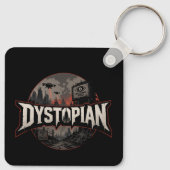 Dystopische fictiefan sleutelhanger (Achterkant)