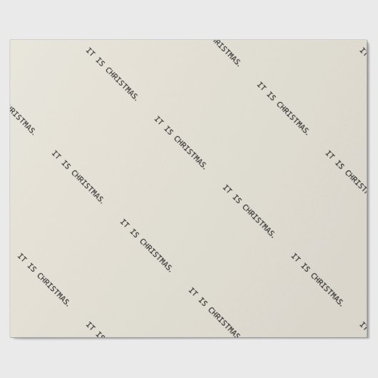 Dystopische kerst cadeaupapier (Vlak)