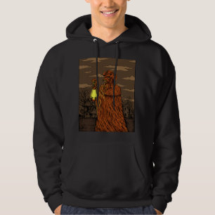 Dystopische tekening van een plaagdokter hoodie