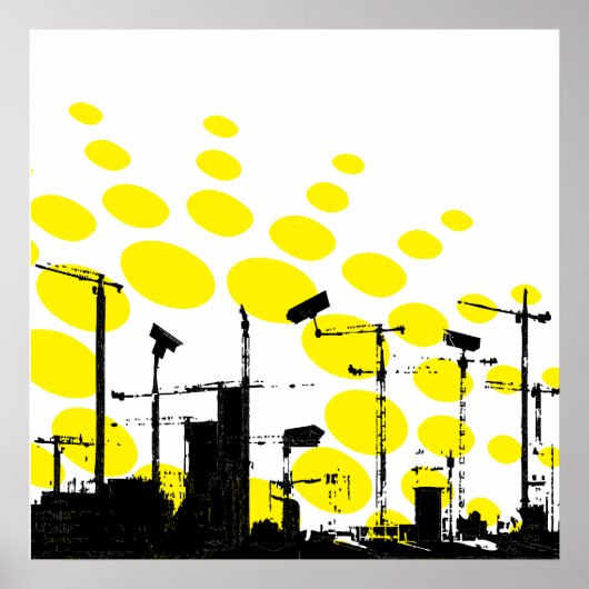 Dystopische zonnopstijg poster (Voorkant)