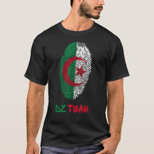 DZ Team Algerijnse vlag Print Algerijnse onafhanke T-shirt
