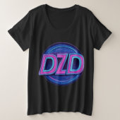 DZD Logo 80's thema-Shirt Grote Maat T-shirt (Design voorkant)