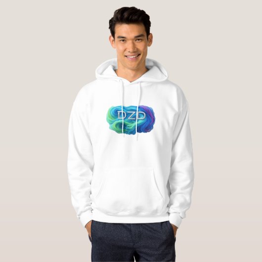 DZD Logo wervelende kleuren Hoodie (Voorkant volledig)