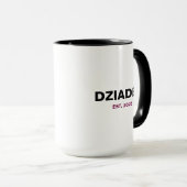 "Dziadek" Est. 2025 - Het perfecte cadeau voor opa Mok (Voorkant rechts)