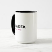 "Dziadek" Est. 2025 - Het perfecte cadeau voor opa Mok (Voorkant links)