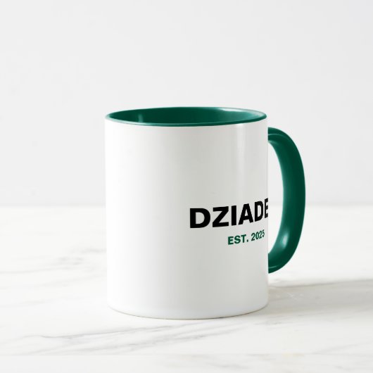 "Dziadek" Est. 2025 - Het perfecte cadeau voor opa Mok (Voorkant rechts)