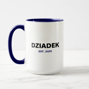 "Dziadek" Est. 2025 - Het perfecte cadeau voor opa Mok
