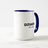 "Dziadek" Est. 2025 - Het perfecte cadeau voor opa Mok (Voorkant rechts)