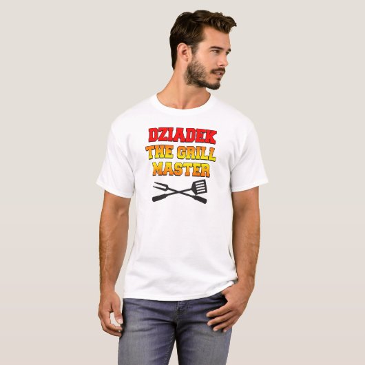Dziadek The Grill Master T-shirt (Voorkant volledig)
