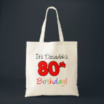 Dziadek's 80e mijlpaal op de Canvas tas<br><div class="desc">Het is Dziadek's 80ste verjaardag coole canvas tas. Geweldig voor een Poolse grootvader die zijn tachtigste verjaardag viert. Vul dit tas met leuke,  verjaardagsgeschenken voor een Poolse opa en hij kan de tas opnieuw gebruiken!</div>