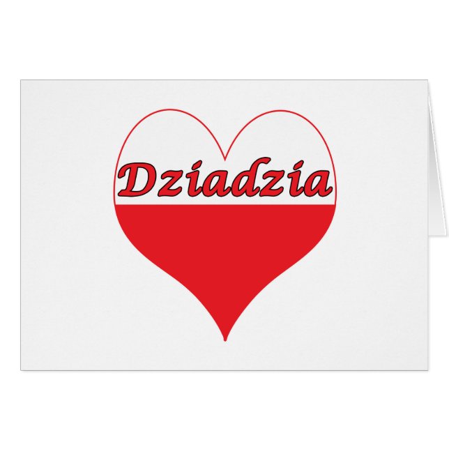 Dziadzia Poland Heart (Voorkant Horizontaal)