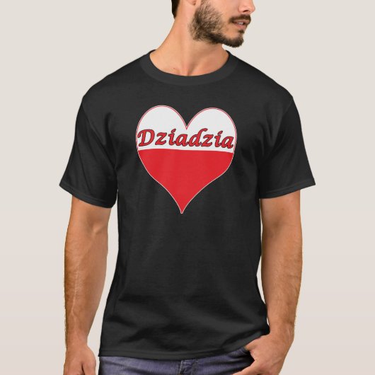 Dziadzia Poland Heart T-shirt (Voorkant)