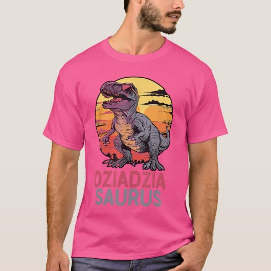DziadziaSaurus Dino Dinosaur DziadziaSaurusRere fa T-shirt (Voorkant)